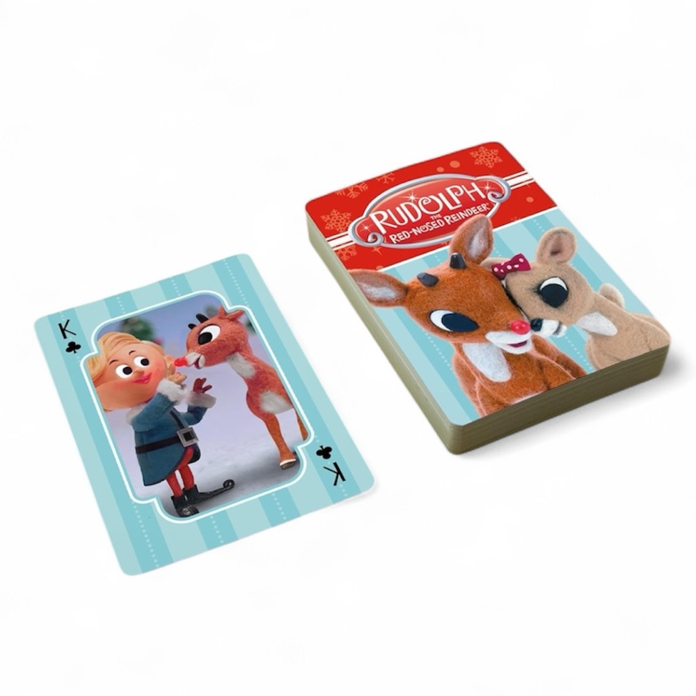 Rudolph The Red-Nosed Reindeer Christmas Retro Playing Cards - NWT - Picture 5 of 5